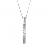 Lantisor argint si pandantiv cu pietre DiAmanti Z1496N-DIA
